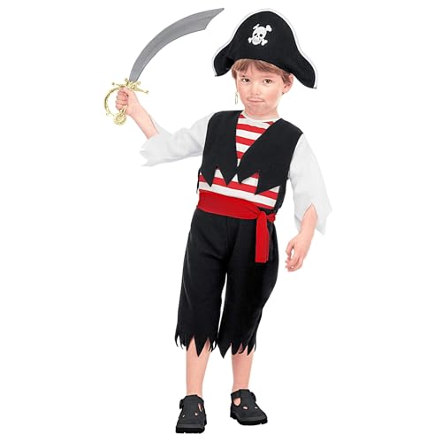 W WIDMANN MILANO Party Fashion - Kinderkostüm Pirat, Jumpsuit, Gürtel, Hut, Freibeuter, Seeräuber W WIDMANN MILANO Party Fashion - Kinderkostüm Pirat, Jumpsuit, Gürtel, Hut, Freibeuter, Seeräuber von WIDMANN MILANO PARTY FASHION