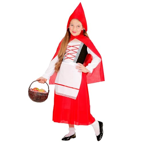 W WIDMANN MILANO Party Fashion - Kinderkostüm Rotes Mäntelchen, Kleid mit Unterrock, Schürze, Umhang mit Kapuze, Karneval, Mottoparty W WIDMANN MILANO Party Fashion - Kinderkostüm Rotes Mäntelchen, Kleid mit Unterrock, Schürze, Umhang mit Kapuze, Karneval, Mottoparty von WIDMANN MILANO PARTY FASHION