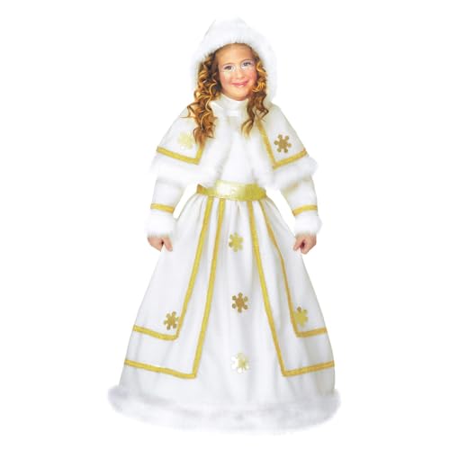 Widmann - Kinderkostüm Schneeprinzessin, Kleid mit Petticoat, Eiskönigin, Gürtel, Cape mit Kapuze, Mottoparty, Fasching, Karneval von WIDMANN