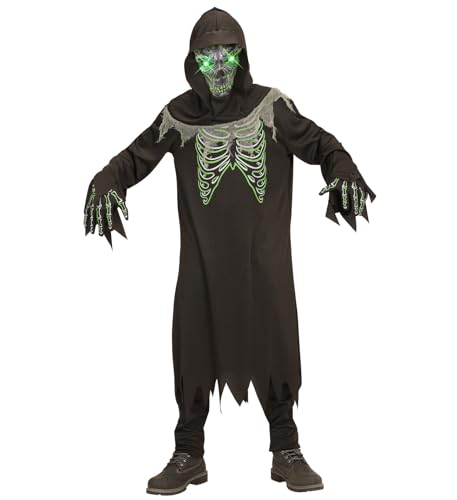 W WIDMANN MILANO Party Fashion - Kinderkostüm Sensenmann, Robe, Handschuhe, Kapuze, Maske mit leuchtenden Augen, Dämon, Halloween W WIDMANN MILANO Party Fashion - Kinderkostüm Sensenmann, Robe, Handschuhe, Kapuze, Maske mit leuchtenden Augen, Dämon, Halloween von W WIDMANN MILANO Party Fashion