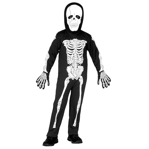 W WIDMANN MILANO Party Fashion - Kinderkostüm Skelett, Overall mit Maske, Halloween Verkleidung von W WIDMANN MILANO Party Fashion