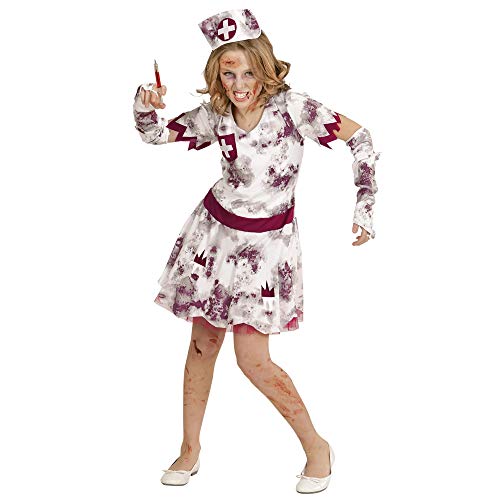 W WIDMANN MILANO Party Fashion - Kinderkostüm Zombie Krankenschwester, Kleid, fingerlose Handschuhe, Haube, Halloween, Karneval, Mottoparty W WIDMANN MILANO Party Fashion - Kinderkostüm Zombie Krankenschwester, Kleid, fingerlose Handschuhe, Haube, Halloween, Karneval, Mottoparty von W WIDMANN MILANO Party Fashion