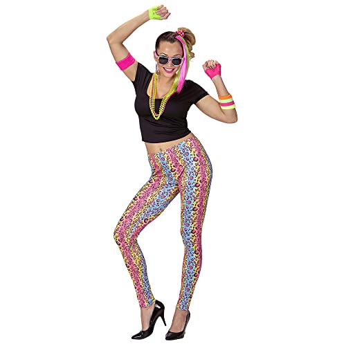 W WIDMANN MILANO Party Fashion - Kostüm 80's Girl, T-Shirt, Leggings, Kette, 80er Jahre Outfit, Disco Fever, Karneval von W WIDMANN MILANO Party Fashion