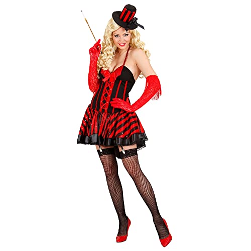 W WIDMANN MILANO Party Fashion - Kostüm Burlesque Girl, Kleid mit Strapse, Minizylinder, Diva, Fasching, Karneval, Mottoparty von W WIDMANN MILANO Party Fashion