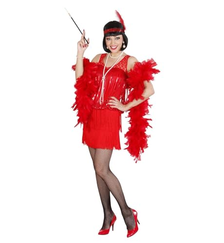 Widmann - Kostüm Charleston, Kleid, Stirnband mit Feder, 20er Jahre, Mottoparty, Karneval von W WIDMANN MILANO Party Fashion