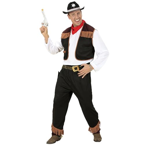 W WIDMANN MILANO Party Fashion - Kostüm Cowboy, Hemd mit Weste und Hose, für wilde Westen Mottoparty von WIDMANN MILANO PARTY FASHION