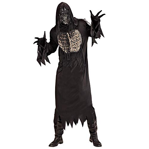 W WIDMANN MILANO Party Fashion - Kostüm Dämon, Robe mit Kapuze, Handschuhe, Maske, Horror Sensenmann, Halloween W WIDMANN MILANO Party Fashion - Kostüm Dämon, Robe mit Kapuze, Handschuhe, Maske, Horror Sensenmann, Halloween von W WIDMANN MILANO Party Fashion