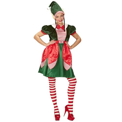 Erwachsenenkostüm Elf Santas Helferin L von WIDMANN
