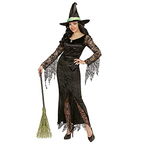 Widmann - Kostüm Hexe, Kleid mit Edelstein und Hut, Halloween, Karneval, Mottoparty Widmann - Kostüm Hexe, Kleid mit Edelstein und Hut, Halloween, Karneval, Mottoparty von W WIDMANN MILANO Party Fashion