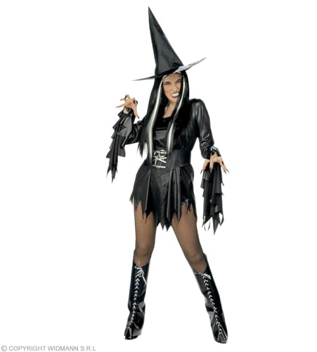 Widmann - Kostüm Hexe Morgana, Kleid, Gürtel, Überstiefel, Hut, Halloween, Karneval, Mottoparty von W WIDMANN MILANO Party Fashion