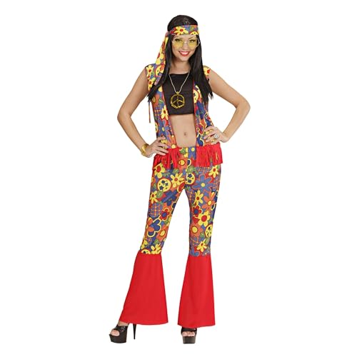 W WIDMANN MILANO Party Fashion - Kostüm Hippie Frau, Top, Weste, Hose, Kopftuch, Kette mit Medaillon, Karneval, Mottoparty W WIDMANN MILANO Party Fashion - Kostüm Hippie Frau, Top, Weste, Hose, Kopftuch, Kette mit Medaillon, Karneval, Mottoparty von W WIDMANN MILANO Party Fashion