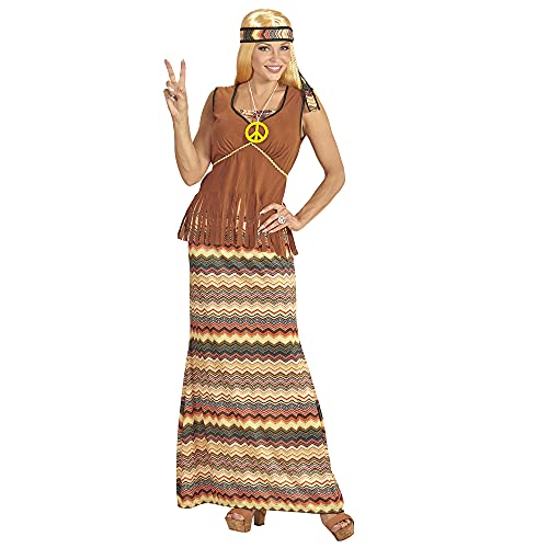 Widmann - Kostüm Hippie Woman, Kleid mit Weste, Rock, Stirnband, Kette mit Peace-Zeichen, Karneval, Mottoparty Widmann - Kostüm Hippie Woman, Kleid mit Weste, Rock, Stirnband, Kette mit Peace-Zeichen, Karneval, Mottoparty von WIDMANN MILANO PARTY FASHION