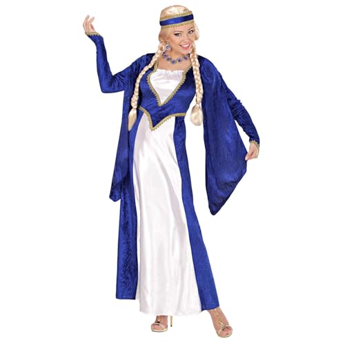 Widmann - Kostüm Königin der Renaissance, Kleid und Kopfbedeckung, blau-weiß, Samtoptik, Prinzessin, feine Dame, Verkleidung, Karneval, Mottoparty Widmann - Kostüm Königin der Renaissance, Kleid und Kopfbedeckung, blau-weiß, Samtoptik, Prinzessin, feine Dame, Verkleidung, Karneval, Mottoparty von WIDMANN MILANO PARTY FASHION