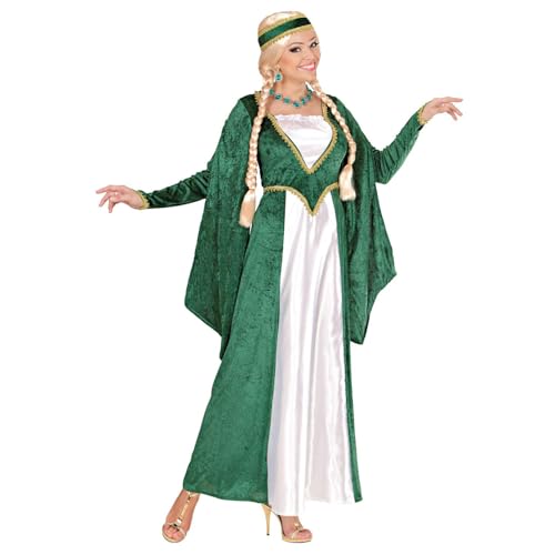 Widmann - Kostüm Königin der Renaissance, Kleid und Kopfbedeckung, grün-weiß, Samtoptik, Prinzessin, feine Dame, Verkleidung, Karneval, Mottoparty Widmann - Kostüm Königin der Renaissance, Kleid und Kopfbedeckung, grün-weiß, Samtoptik, Prinzessin, feine Dame, Verkleidung, Karneval, Mottoparty von WIDMANN MILANO PARTY FASHION