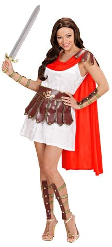 W WIDMANN MILANO Party Fashion - Kostüm Krieger Prinzessin, Kleid mit Umhang, Gürtel, Beinlinge, Armbänder, Gladiatorin, Karneval, Mottoparty von WIDMANN MILANO PARTY FASHION