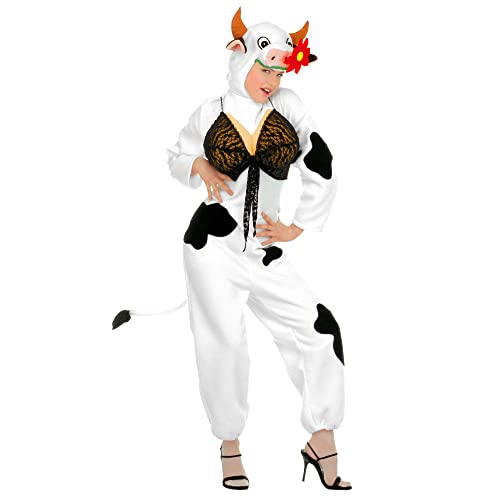 Widmann - Kostüm Kuh, Kostüm mit Zitzen, Kopfbedeckung mit Maske, Karneval, Mottoparty Widmann - Kostüm Kuh, Kostüm mit Zitzen, Kopfbedeckung mit Maske, Karneval, Mottoparty von W WIDMANN MILANO Party Fashion