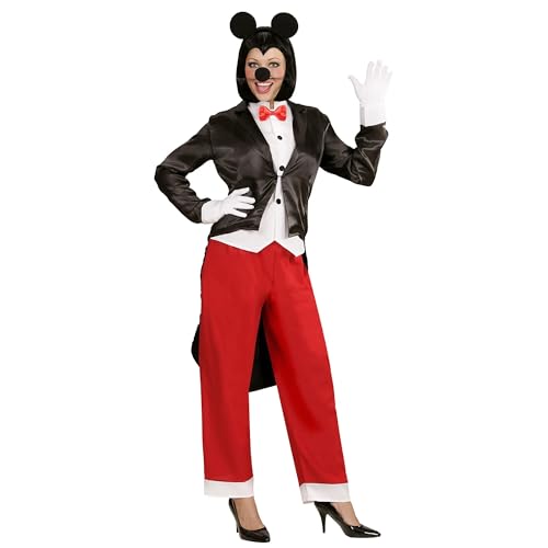 W WIDMANN MILANO Party Fashion - Kostüm Miss Mouse, Frack mit Weste und Fliege, Hose, Ohren, Karneval, Mottoparty von WIDMANN MILANO PARTY FASHION