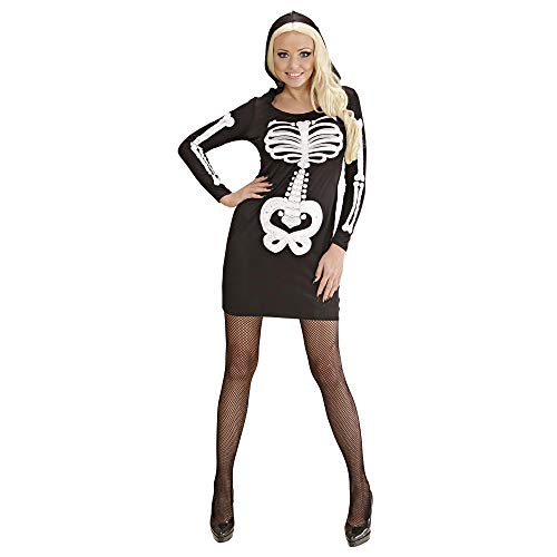 W WIDMANN MILANO Party Fashion - Kostüm Glamour Skelett, Kleid mit Kapuze, Halloween von W WIDMANN MILANO Party Fashion