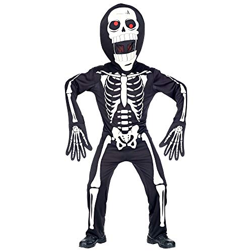 W WIDMANN MILANO Party Fashion, Herren-Skelettkostüm, Ganzkörperanzug, übergroße Maske, Größe L/XL, lässiger Schnitt, leicht anzuziehen von W WIDMANN MILANO Party Fashion