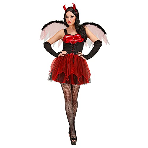 W WIDMANN MILANO Party Fashion - Kostüm Teufelin, Kleid, Flügel, Handschuhe, Hörner, Hölle, Halloween von WIDMANN MILANO PARTY FASHION