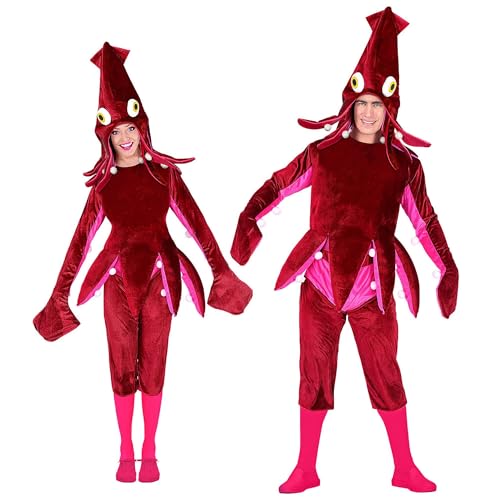 Widmann - Kostüm Tintenfisch, Overall, Karneval, Mottoparty, Weinrot Widmann - Kostüm Tintenfisch, Overall, Karneval, Mottoparty, Weinrot von WIDMANN MILANO PARTY FASHION