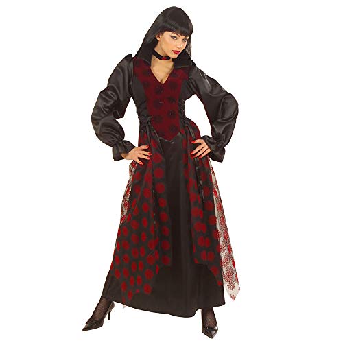 W WIDMANN MILANO Party Fashion - Kostüm Viktorianische Vampirin, Kleid und Halsband mit Juwel, Blutsauger, Halloween, Mottoparty, Karneval von WIDMANN MILANO PARTY FASHION