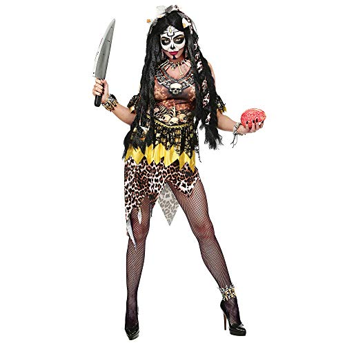 Widmann - Kostüm Voodoo Priesterin, Kleid, Armstulpen, Stirnband, Hexendoktor, Mottoparty, Karneval, Fasching von WIDMANN MILANO PARTY FASHION