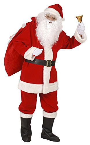 Widmann - Kostüm Weihnachtsmann, Jacke, Hose, Gürtel, Stiefelbedeckung und Mütze, Nikolaus, Weihnachten, Karneval, Mottoparty von WIDMANN MILANO PARTY FASHION