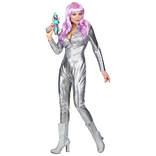 W WIDMANN MILANO Party Fashion - Kostüm Weltraummädchen, Bodysuit, Overall, Astronautin, Space Girl, Weltall von WIDMANN