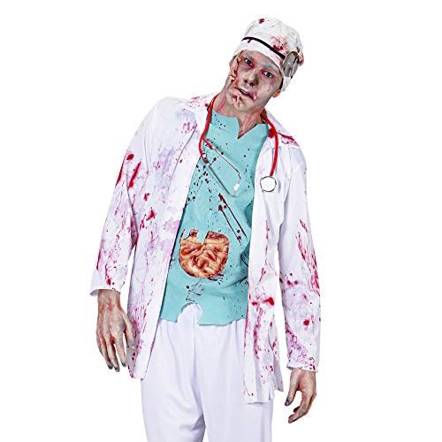 W WIDMANN MILANO Party Fashion - Kostüm Zombie Doktor, Kittel mit Hemd und OP-Hut, Halloween, Mottoparty, Karneval von W WIDMANN MILANO Party Fashion