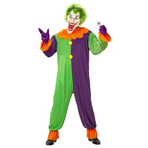 W WIDMANN MILANO Party Fashion - Kostüm Evil Joker, Overall mit Maske, Horror Clown, Halloween W WIDMANN MILANO Party Fashion - Kostüm Evil Joker, Overall mit Maske, Horror Clown, Halloween von W WIDMANN MILANO Party Fashion