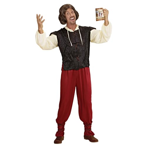 Widmann - Kostüm mittelalterlicher Gastwirt, Hemd mit Weste, Hose, Schnüre für die Beine von W WIDMANN MILANO Party Fashion