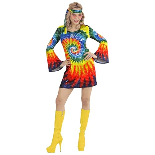 W WIDMANN MILANO Party Fashion - Kostüm psychedelic Hippie Girl, Kleid, Stirnband, Reggae, 60er Jahre von WIDMANN MILANO PARTY FASHION