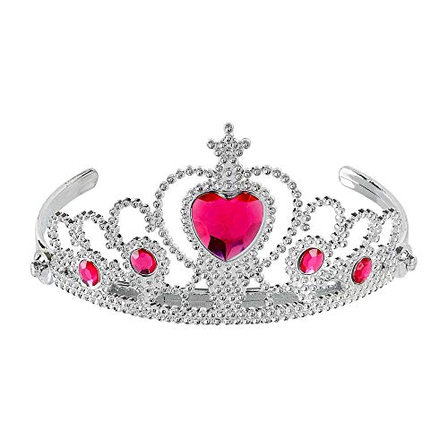 W WIDMANN MILANO Party Fashion - Tiara mit Edelsteinen für Kinder, Damen, Prinzessin, Fee, Königin von WIDMANN