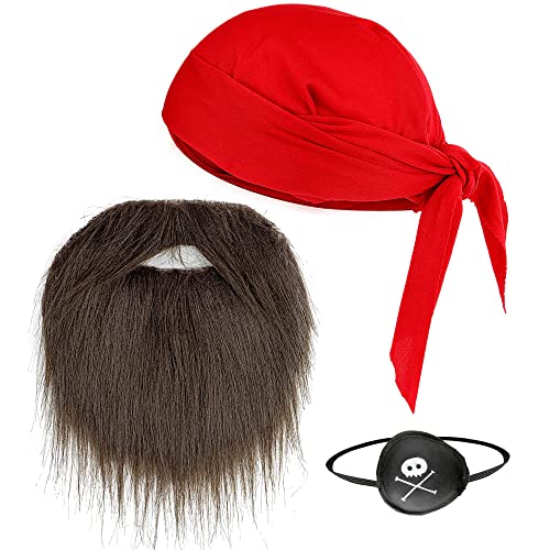 W WIDMANN MILANO Party Fashion - Verkleidungsset Pirat, Kopftuch, Bart, Augenklappe, Seeräuber, Karneval, Mottoparty W WIDMANN MILANO Party Fashion - Verkleidungsset Pirat, Kopftuch, Bart, Augenklappe, Seeräuber, Karneval, Mottoparty von W WIDMANN MILANO Party Fashion
