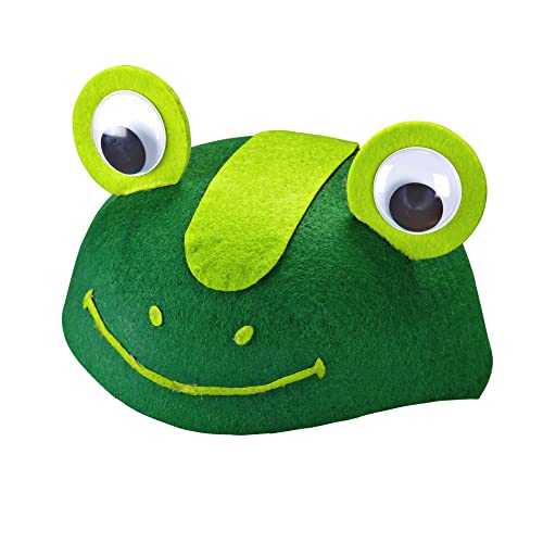 Widmann WDM0473K Kappe Frosch mit Plastikaugen, Grün Widmann WDM0473K Kappe Frosch mit Plastikaugen, Grün von W WIDMANN MILANO Party Fashion