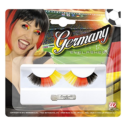 Widmann Wimpern Deutschland mit Kleber, 2er Pack (2 x 3 Stück) von W WIDMANN MILANO Party Fashion