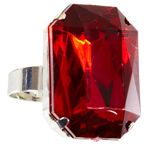 W WIDMANN MILANO Party Fashion 05853 - Ring mit Stein, Schmuck, Vampir, Halloween, Karneval, Mottoparty von W WIDMANN MILANO Party Fashion