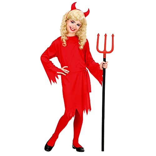 W WIDMANN MILANO Party Fashion - Kinderkostüm Teufel, Kleid, Faschingskostüme Kinder für Halloween und Karneval, Satan, Hölle von W WIDMANN MILANO Party Fashion