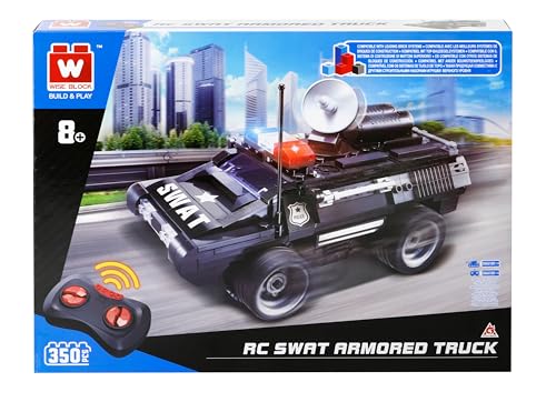 W WISE BLOCK Bauspielzeug, STEM Spielzeug für Kinder ab 8 Jahren, 370+ Teile Bausatz ferngesteuertes Auto, RC Cars Geburtstagsgeschenke für Kinder, RC SWAT Armored Truck W WISE BLOCK Bauspielzeug, STEM Spielzeug für Kinder ab 8 Jahren, 370+ Teile Bausatz ferngesteuertes Auto, RC Cars Geburtstagsgeschenke für Kinder, RC SWAT Armored Truck von W WISE BLOCK