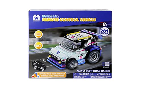 W WISE BLOCK Bauspielzeug, Stem Spielzeug für Kinder ab 8 Jahren, 281 Stück Baukästen Ferngesteuertes Auto, RC Autos Geburtstagsgeschenke für Kinder, Off-Road Racer von W WISE BLOCK