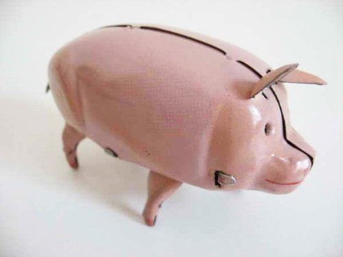 Blechspielzeug - Schwein Polly von W&P