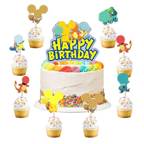 25Tortendeko Geburtstag Kinder,Kuchen Deko, Happy Birthday Kuchendekoration + Cake Topper Cupcake + Tortenfiguren Kindergeburtstag, Tortendekoration Kinder für Jungen/Mädchen 25Tortendeko Geburtstag Kinder,Kuchen Deko, Happy Birthday Kuchendekoration + Cake Topper Cupcake + Tortenfiguren Kindergeburtstag, Tortendekoration Kinder für Jungen/Mädchen von WABVAB