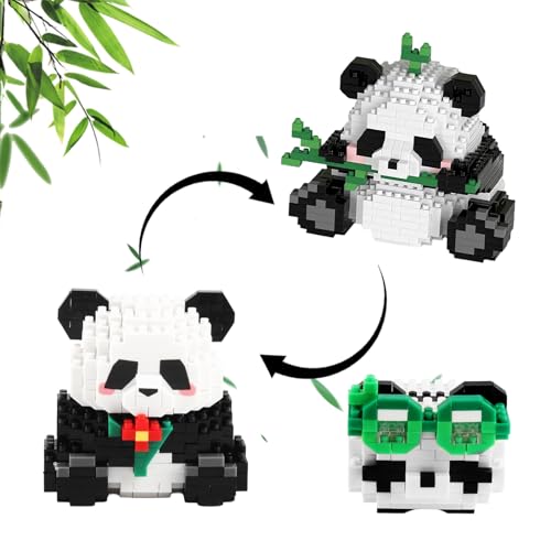 WACH AUF 2 Stück Panda Bausteine Set 2 In 1 Mini Tiere Bausteine Set Robust Und Stabil Niedlich Panda Bricks Klein Tier Building Block Set für Geschenk Kinder und Erwachsene WACH AUF 2 Stück Panda Bausteine Set 2 In 1 Mini Tiere Bausteine Set Robust Und Stabil Niedlich Panda Bricks Klein Tier Building Block Set für Geschenk Kinder und Erwachsene von WACH AUF