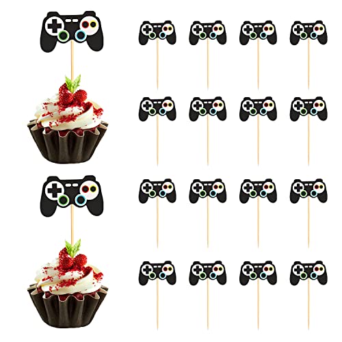 WACH AUF 48 Stück Cupcake Deko, Videospiel Cupcake Topper Videospiel Torten Deko Torten Deko für Jungs, Muffin Deko Geburtstag für Spiel Motto Geburtstagsparty Dekorationen WACH AUF 48 Stück Cupcake Deko, Videospiel Cupcake Topper Videospiel Torten Deko Torten Deko für Jungs, Muffin Deko Geburtstag für Spiel Motto Geburtstagsparty Dekorationen von WACH AUF