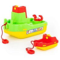 WADER 41227 Schlepper mit Beiboot - farblich sortiert von WADER