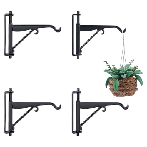 WADORN 9 Stück Miniatur Haken Aufhängen von Pflanzen, 4.8cm Große Pflanzenhalterung Puppenhäuser Mini Haken Für Topfpflanzen Wandhaken Puppenhäuser Zum Laternenlichtern Pflanzgefäßen, Schwarz WADORN 9 Stück Miniatur Haken Aufhängen von Pflanzen, 4.8cm Große Pflanzenhalterung Puppenhäuser Mini Haken Für Topfpflanzen Wandhaken Puppenhäuser Zum Laternenlichtern Pflanzgefäßen, Schwarz von WADORN