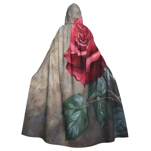 WAFICAC Damaskus-Rose, Kapuzenumhang, Halloween-Kostümzubehör für Erwachsene, Cosplay-Partykostüme von WAFICAC