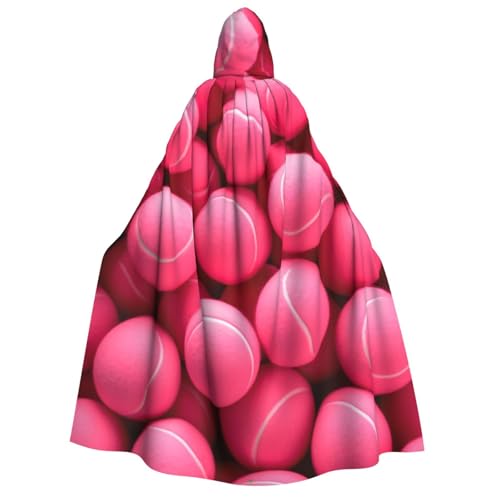 WAFICAC Leuchtend rosa Tennisbälle Kapuzenumhang Halloween Kostüm Zubehör für Erwachsene Cosplay Party Kostüme WAFICAC Leuchtend rosa Tennisbälle Kapuzenumhang Halloween Kostüm Zubehör für Erwachsene Cosplay Party Kostüme von WAFICAC