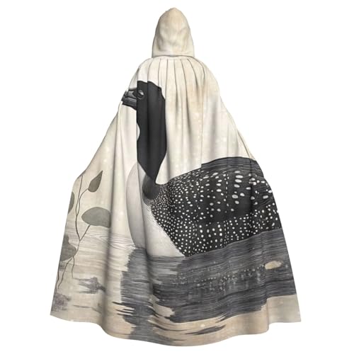 WAFICAC Loon Nature Bird Kapuzenumhang, Halloween-Kostümzubehör für Erwachsene, Cosplay-Partykostüme WAFICAC Loon Nature Bird Kapuzenumhang, Halloween-Kostümzubehör für Erwachsene, Cosplay-Partykostüme von WAFICAC